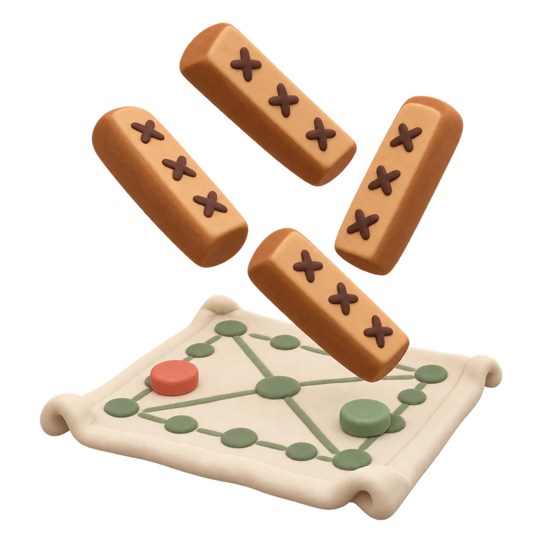 윷을 던져요